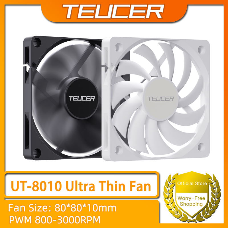 Pc Chassis - TEUCER UT-8010 Ultracienki wentylator obudowy 80x10mm