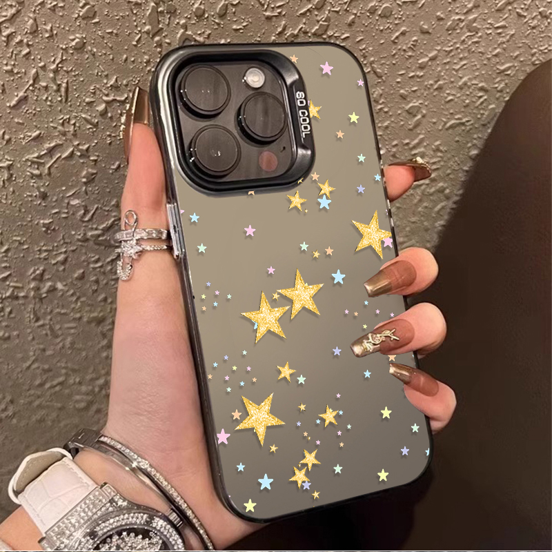 Matte Pc Case - Kolorowe etui matowe z wzorem gwiazd